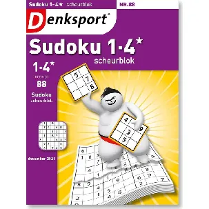 Afbeelding van Denksport Puzzelboek Sudoku 1-4* scheurblok, editie 88
