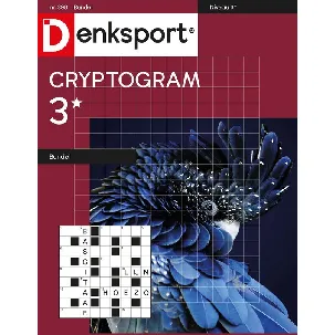 Afbeelding van Denksport Puzzelboek Cryptogrammen 3* bundel, editie 398