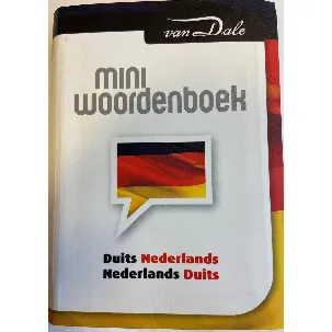 Afbeelding van Van Dale Miniwoordenboek Duits Nederlands - Nederlands Duits