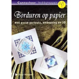 Afbeelding van Borduren op papier met passe-partouts, embossing en 3D