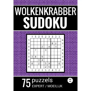 Afbeelding van Wolkenkrabber Sudoku - Nr. 42 - 75 Puzzels - Expert / Moeilijk