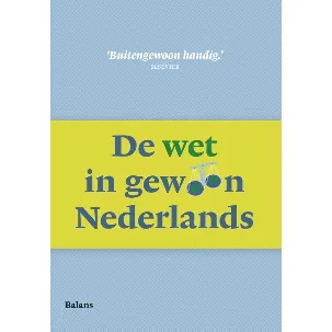 Afbeelding van De wet in gewoon Nederlands