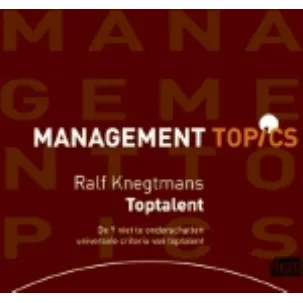 Afbeelding van Management topics: Toptalent (luisterboek)