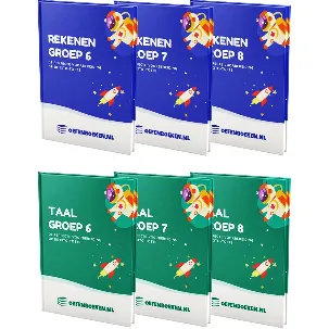 Afbeelding van Groep 6 t/m 8 Rekenen en Taal - Bovenbouwpakket - Gegarandeerd betere schoolresultaten - Oefenboeken.nl