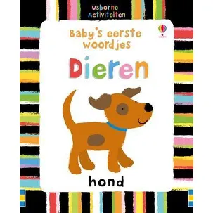 Afbeelding van Usborne activiteitenkaarten: Baby's eerste woordjes Dieren
