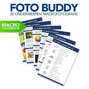 Afbeelding van Foto Buddy Macrofotografie - 20 Fotografie Hulpkaarten - De mooiste Macrofoto's zelf maken
