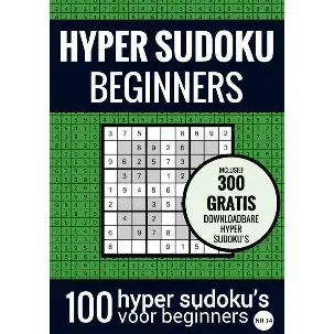Afbeelding van Sudoku Makkelijk: HYPER SUDOKU - nr. 14 - Puzzelboek met 100 Makkelijke Puzzels voor Volwassenen en Ouderen