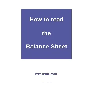 Afbeelding van How to read the Balance Sheet