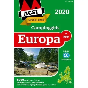 Afbeelding van ACSI Campinggids - ACSI Campinggids Europa + app 2020