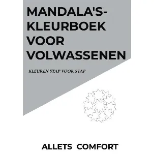 Afbeelding van Mandala's-kleurboek voor volwassenen-Kleuren stap voor stap-A5 Mini- Allets Comfort