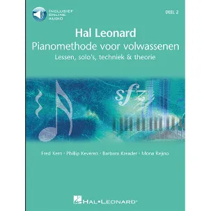 Afbeelding van Hal Leonard Piano Methode voor Volwassenen deel 2 - Boek + Online Audio