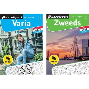 Afbeelding van Puzzelsport - Puzzelboekenset - Varia 2* & Zweeds 2-3* - Nr.1