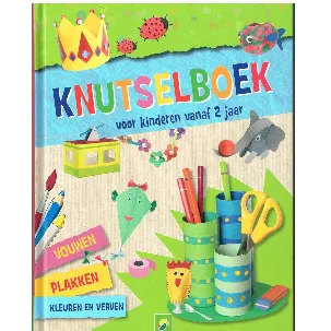 Afbeelding van knutselboek voor kinderen vanaf 2 jaar met 12 kleurpotloden