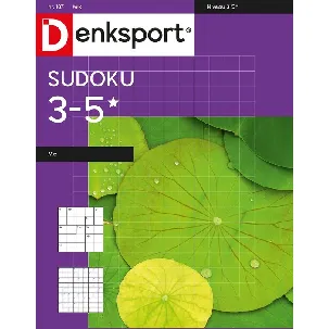 Afbeelding van Denksport Puzzelboek Sudoku 3-5* mix, editie 187