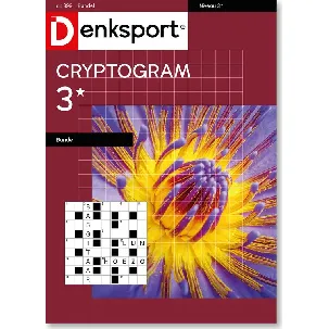 Afbeelding van Denksport Puzzelboek Cryptogrammen 3* bundel, editie 399