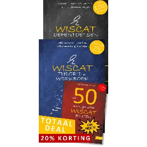 Afbeelding van WISCAT Totaal-Deal van 3 Wiscat boeken: Theorie/Werkboek EN Oefentoetsen boek EN TOP 50 Wiscat foutenboek- voor PABO rekenen - Alles om de WISCAT te halen!