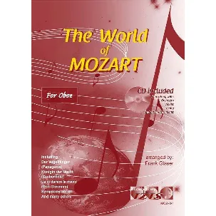 Afbeelding van THE WORLD OF MOZART voor hobo + meespeel-cd die ook gedownload kan worden, - Bladmuziek, play-along, audio. klassiek, barok, Bach, Händel, Mozart.