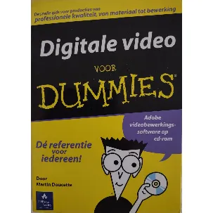 Afbeelding van Digitale video voor Dummies