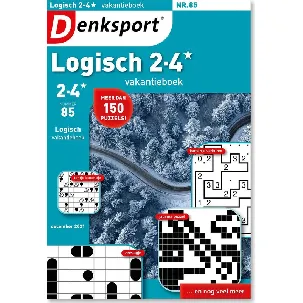 Afbeelding van Denksport Puzzelboek Logisch 2-4* vakantieboek, editie 85