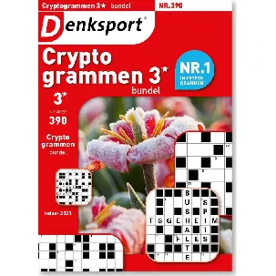 Afbeelding van CBU-390 Denksport Puzzelboek Cryptogrammen 3* bundel, editie 390