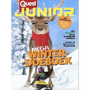 Afbeelding van Quest Junior Winterboek 2022 - 2023 - tijdschrift - winterdoeboek - vakantieboek