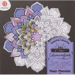 Afbeelding van Decotime - Volwassen Kleurenboek - Magic Mandala - Relaxing - Glitter Kleurboek - Tekenen - Kleuren - Creatief.