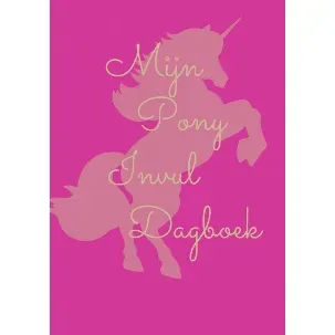 Afbeelding van Mijn pony invul dagboek roze