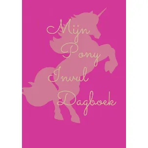 Afbeelding van Mijn pony invul dagboek roze