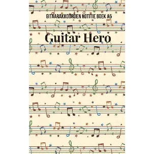 Afbeelding van Gitaarakkoorden Notitieboek A5 Guitar hero