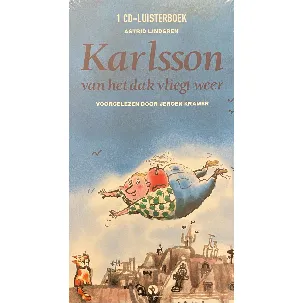 Afbeelding van Karlsson van het dak vliegt weer - Luisterboek - 1 cd - voorgelezen door Jeroen Kramer