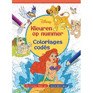 Afbeelding van Disney Kleuren op nummer / Disney - Coloriages codés