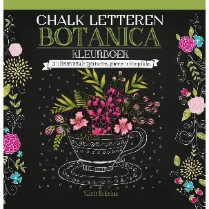 Afbeelding van Chalk letteren Botanica kleurboek