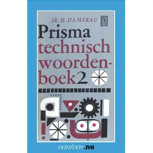 Afbeelding van Vantoen.nu - Prisma technisch woordenboek 2