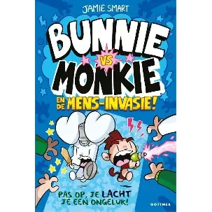 Afbeelding van Bunnie vs Monkie 2 - Bunnie vs Monkie en de mens-invasie!