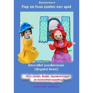 Afbeelding van Fiep en Toos spelen een spel - Klankenland- kleuters-leren lezen- taalontwikkeling- picto-prentenboek