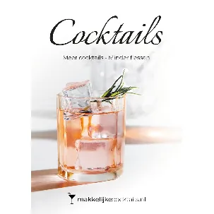Afbeelding van Cocktails Boek - Meer Cocktails met minder flessen - Recepten - Heerlijk en Lekker - Makkelijkecocktails.nl - Het perfecte cadeau! - Cocktailset