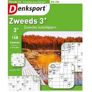 Afbeelding van Denksport Puzzelboek Zweeds 3* puzzelgigant, editie 158