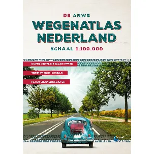 Afbeelding van ANWB wegenatlas - De ANWB Wegenatlas Nederland 1:100.000