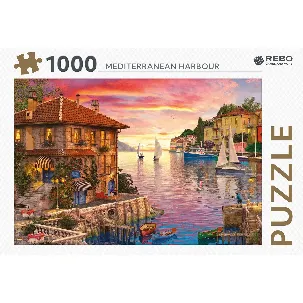 Afbeelding van Rebo legpuzzel 1000 stukjes - Mediterranean Harbour