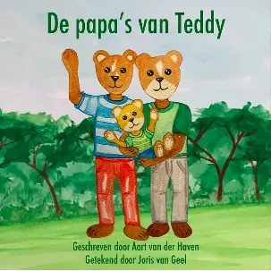 Afbeelding van De papa's van Teddy | EAN 9789083154503 | Prentenboek | Draagmoederschap | Aart van der Haven