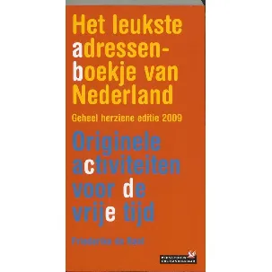 Afbeelding van Het Leukste Adressenboekje Van Nederland / Druk Heruitgave