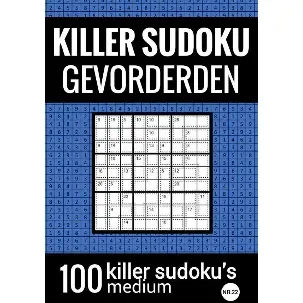 Afbeelding van KILLER SUDOKU - Medium - NR.22 - Puzzelboek met 100 Puzzels voor Gevorderden