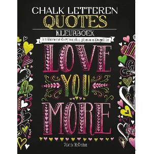 Afbeelding van Chalk letteren Quotes kleurboek