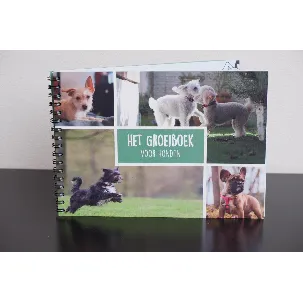 Afbeelding van Het groeiboek voor honden (A5) - hondenboek - dierenboek - honden informatie - plakboek