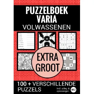 Afbeelding van Boek Cadeau - Puzzelboek Varia Extra Groot - NR. 2 - voor Ouderen, Slechtzienden, Senioren, Opa en Oma
