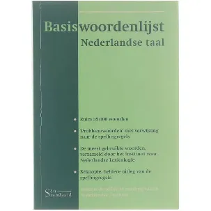Afbeelding van Basiswoordenlijst Nederlandse taal