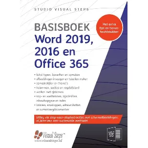 Afbeelding van Basisboek Word 2019, 2016 en Office 365