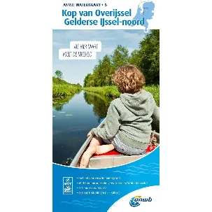 Afbeelding van ANWB waterkaart 5 - Kop van Overijssel Gelderse IJssel-noord 2019