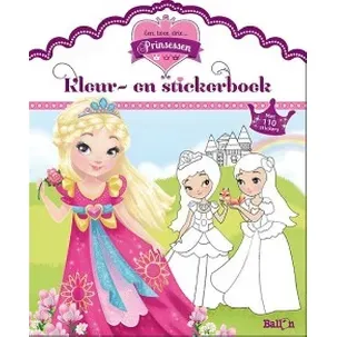 Afbeelding van 1,2,3 Prinsessen... Kleur- en stickerboek
