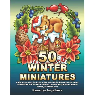 Afbeelding van 50 Winter Miniatures: A Winter Coloring Book - Kameliya Angelkova - Kleurboek Voor Volwassenen